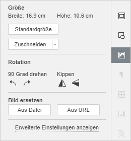 Registerkarte Bildeinstellungen