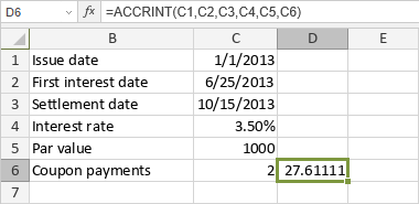 ACCRINT Function