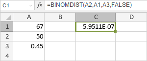 BINOMDIST Function