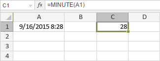 MINUTE Function