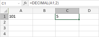 Fonction DECIMAL