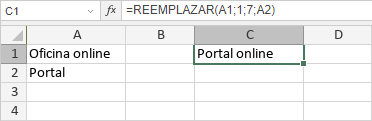 Función REEMPLAZAR/REEMPLAZARB