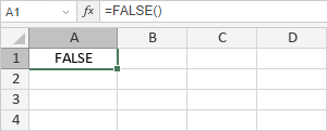 Функция FALSE