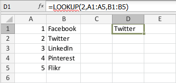 LOOKUP Function