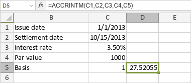 ACCRINTM Function