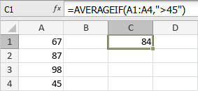 AVERAGEIF Function