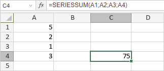 Fonction SERIESSUM