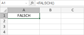 FALSCH-Funktion