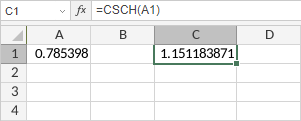 Функция CSCH