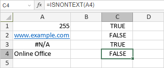 ISNONTEXT Function