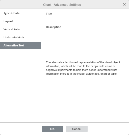 Chart - Advanced Settings