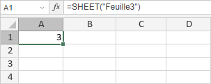 Fonction SHEET