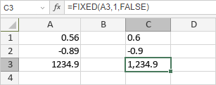 Funzione FIXED