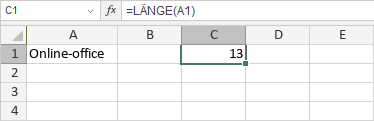 LÄNGE/LÄNGEB-Funktion